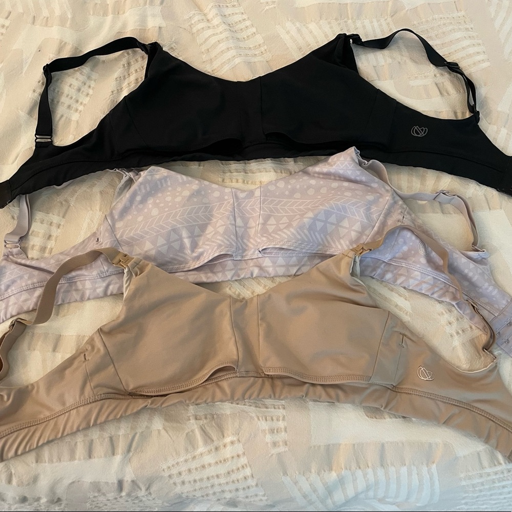 Ollie Gray Nursing/Pumping Bra Bundle (3), Size M